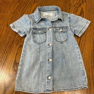 Zara toddler denim dress